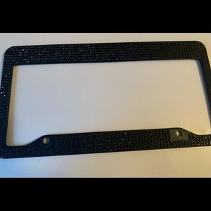 Black diamond license plate holder ONE holder only